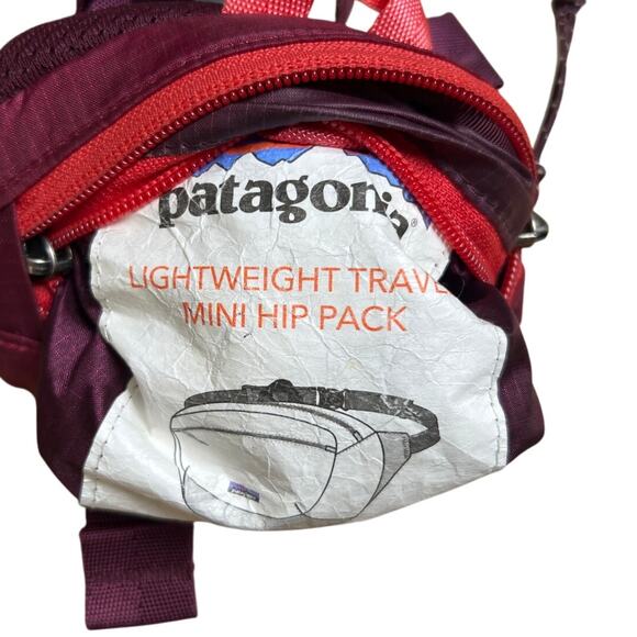 Patagonia Lightweight  Mini Hip Pack Fanny 1L Patchwork Peppergrass - Picture 2 of 7